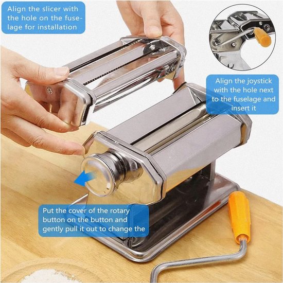 Pastamachine - Pastamaker - Spaghetti en Lasagne Machine - Keukenaccessoire van Merkloos — afbeelding 3