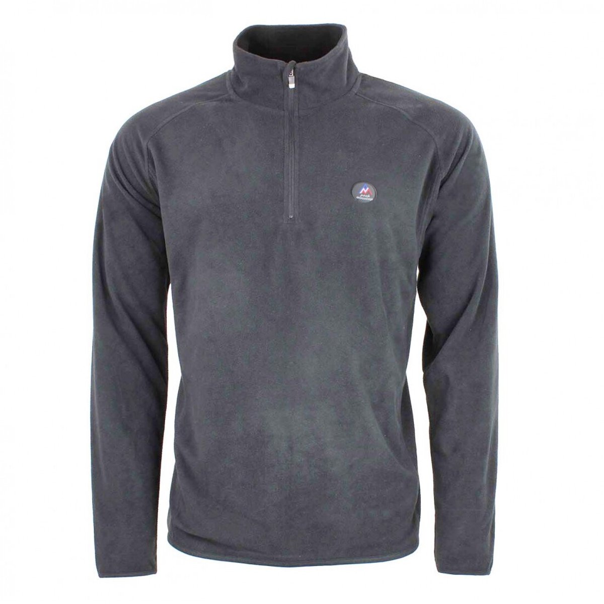 fleece met 1/2 rits en capuchon Peak Mountain Grijs