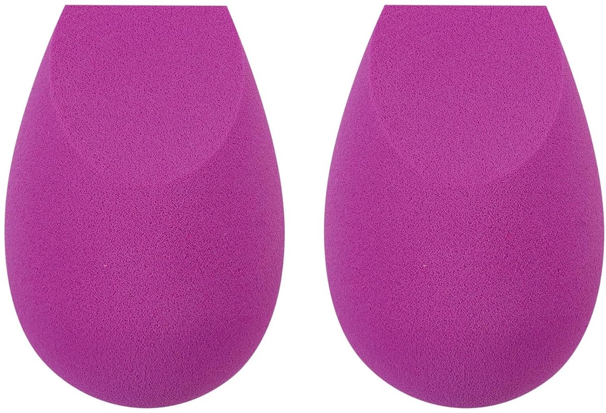 Famanu – Make-up spons duo set, 2 stuks, geschikt voor vloeibare en crème make-up