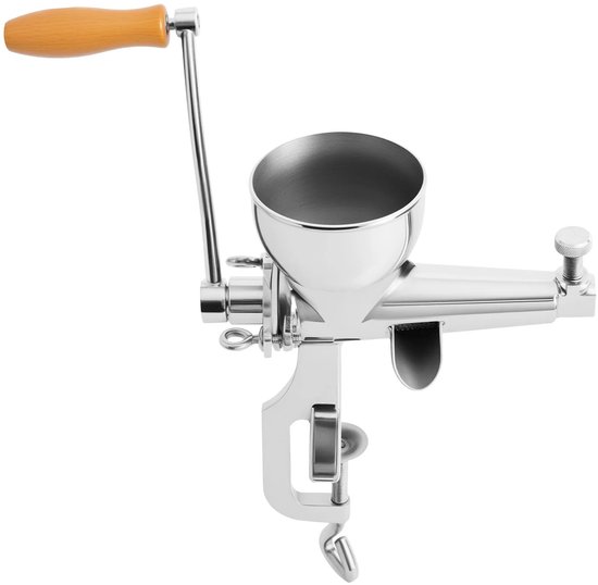 Sensova Handmatige Fruit- en Groenten Pers van Premium 304 RVS en Hout - met Fijnfilter en Tafelklemming - voor Tarwegras, Groenten en Vers Sap - Duurzame Desktop Juicer - met Grote Inlaat en Ergonomische Hendel voor Maximale Sapopbrengst van Sensova — afbeelding 2