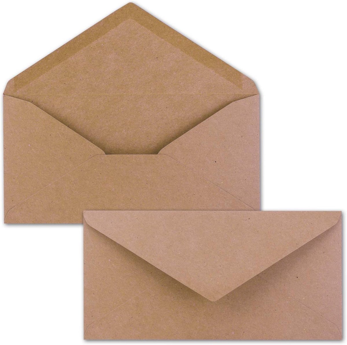 Roze Kraftenveloppen DIN Lang 11x22 cm Gerecycled Papier 500 Stuks