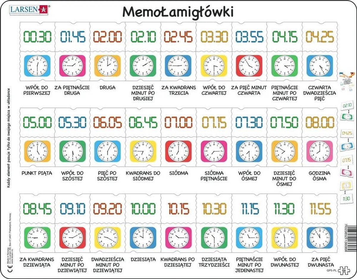 Larsen Klok en Tijd (Maxi) PL - Puzzel