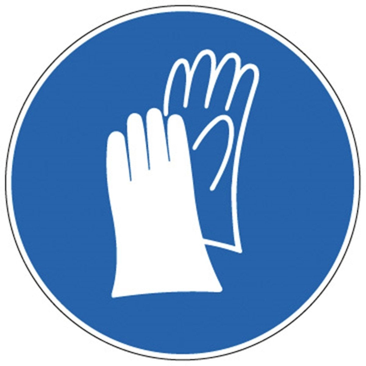 Picto Veiligh.Handschoen Verpl. Sticker 200Mm 800212