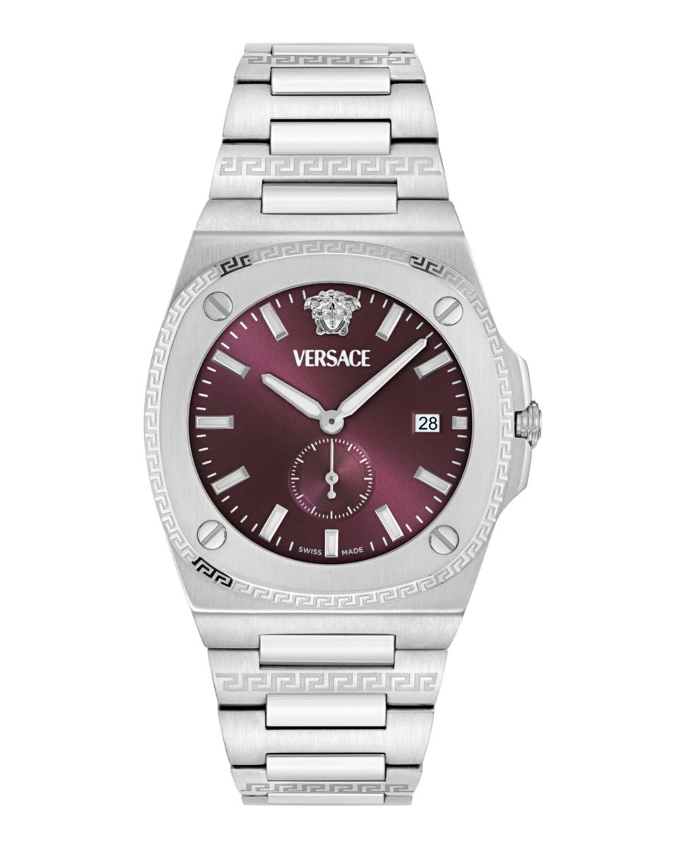 Versace Tolomeo VE0V00125 Horloge - Staal - Zilverkleurig - Ø 40 mm