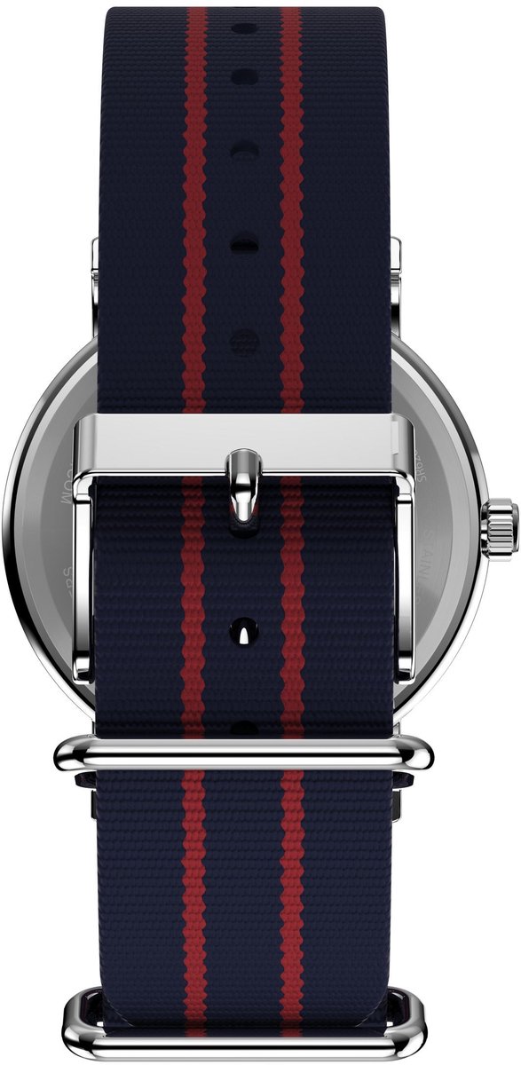 Timex Timex X Peanuts® Weekender Cool Joe Quartz Analoog Horloge Blauw Kast: 100% Laag Lood Messing | Armband 100% Textile 35 mm TW2Y31100VV