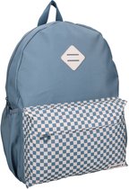 Studio V Double Check - Rugzak - Gevoerd - 13,6 liter - 39 x 29 x 12 cm - Geruit - Blauw