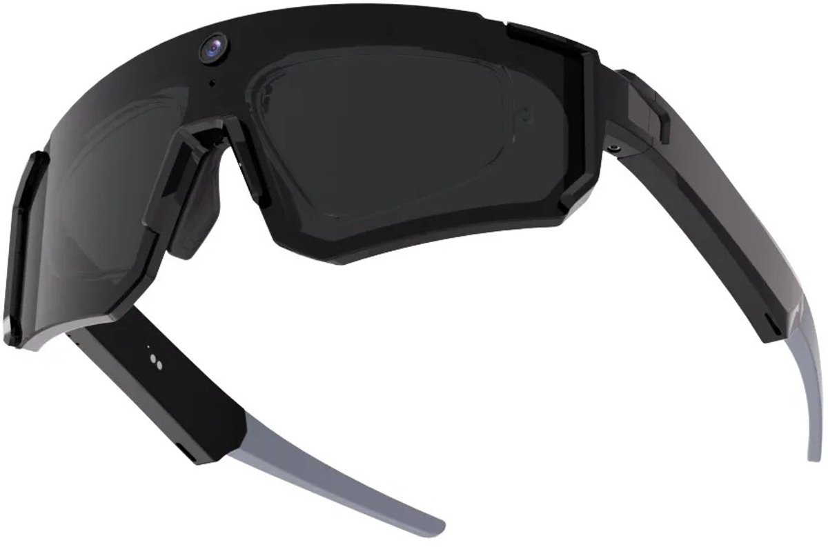 HOB Smart AI VISION PRO - AI Sportbril met Camera - Smart Glasses - 360° Surround sound - Object Herkenning - Sport Bril - Fietsbril - Zwart