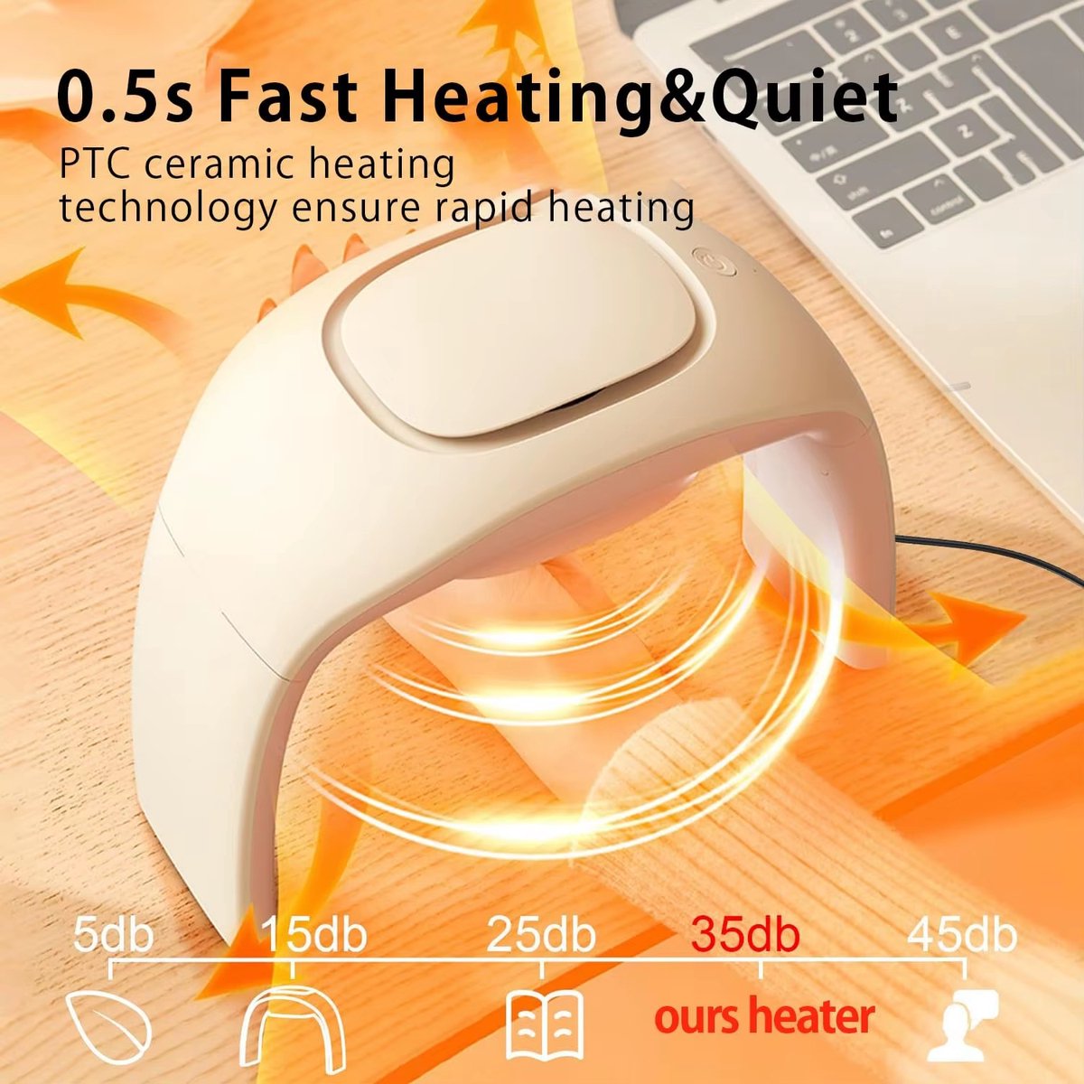 Opvouwbare Draagbare Verwarmde Muismat Handwarmer – Elektrische Bureau Verwarming Voor Thuis en Kantoor — cadeau in Cadeau-ideeën - foto 5