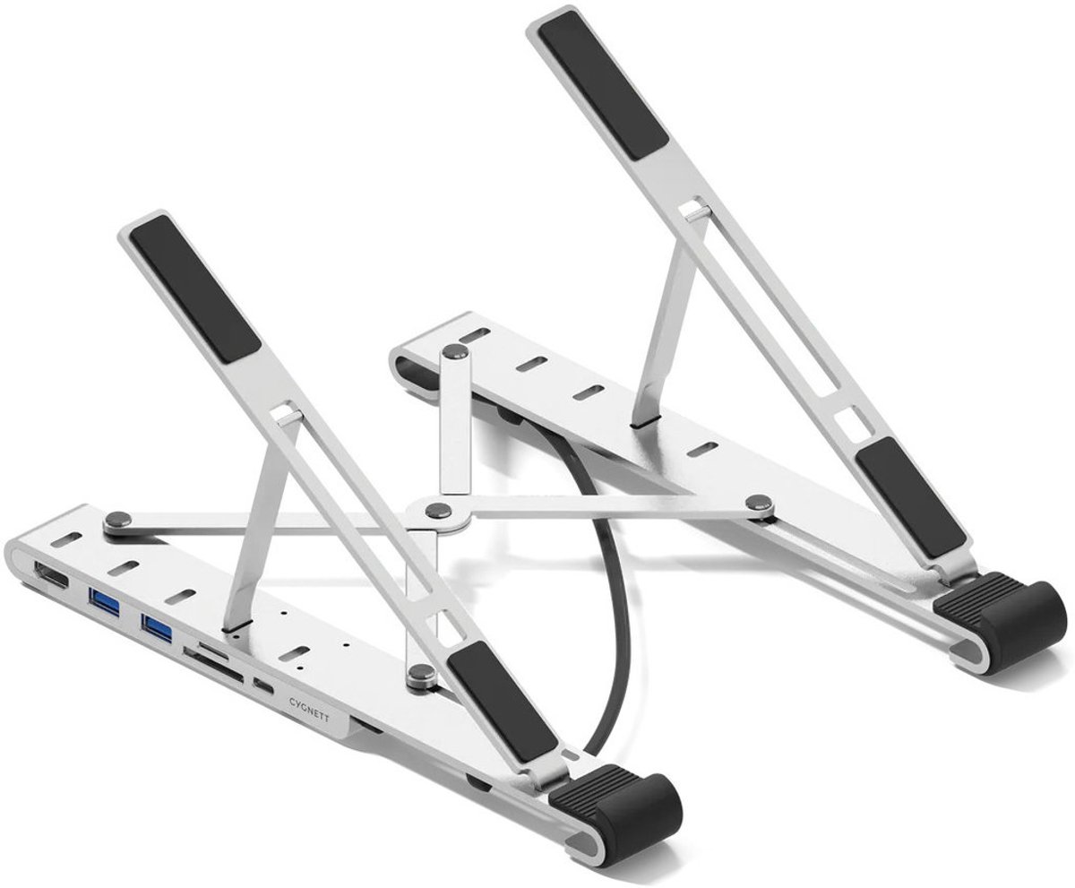 Cygnett Laptop Standaard | Cygnett Unite FlexMate - Zilver Universeel