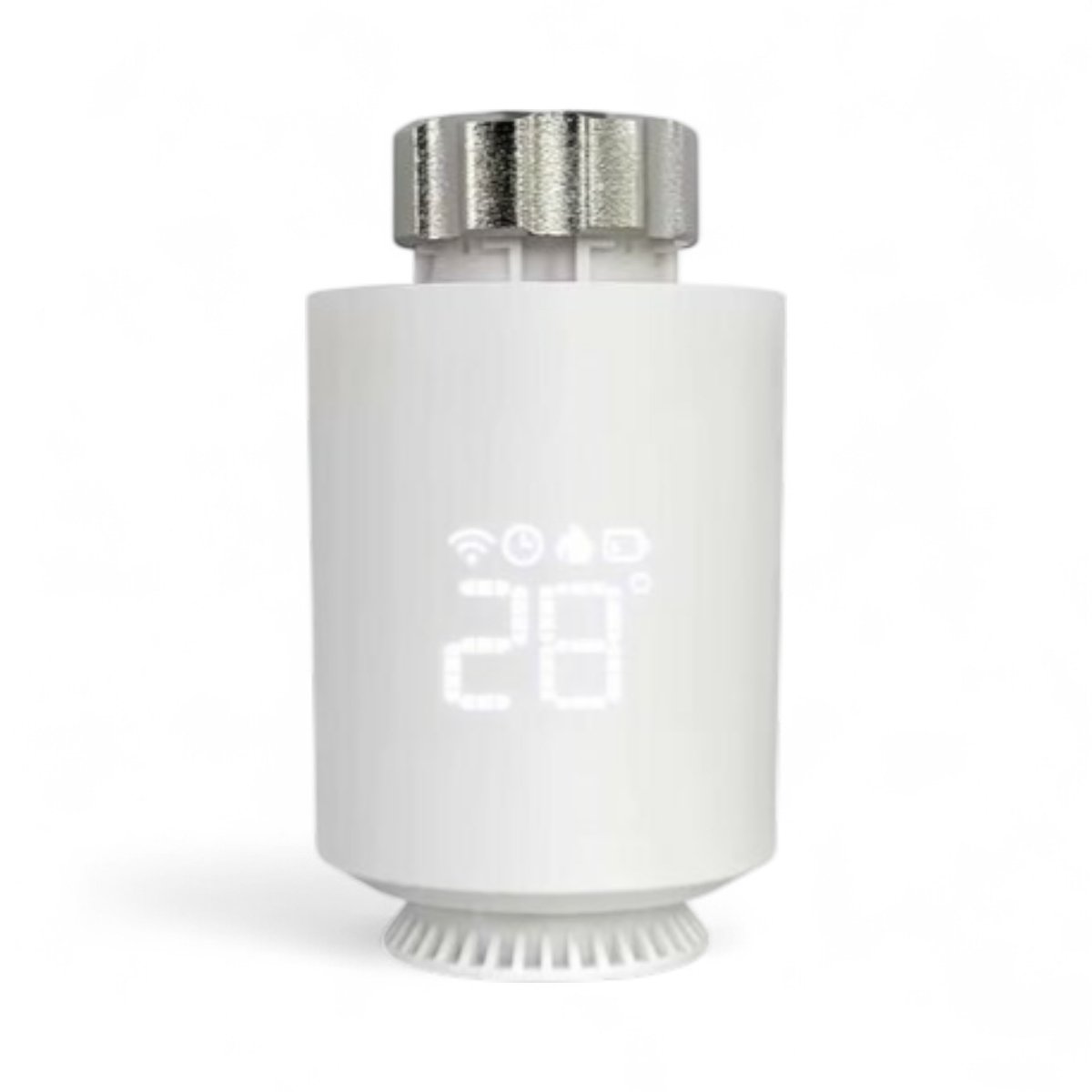 Slimme radiatorknop | Radiatorknop | Wifi | App bediening | Zonder gereedschap | Temperatuurregeling | Zigbee 3.0 | Wit