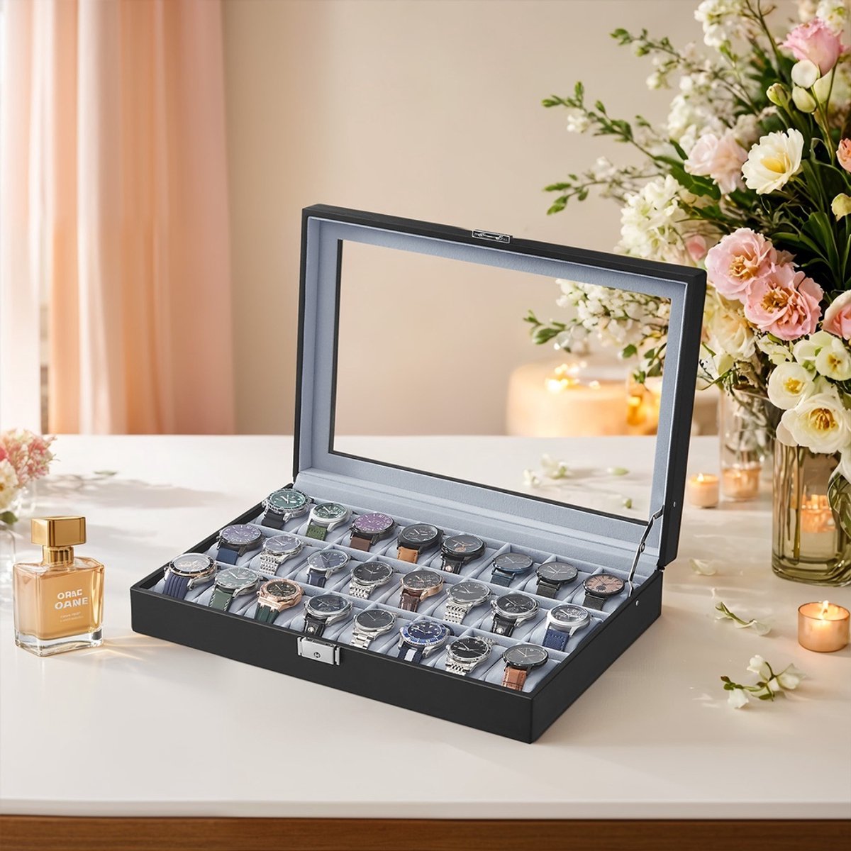 Horlogedoos - Voor 24 horloges