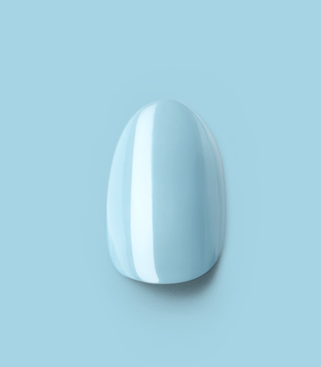 Pink Gellac Press On Nails - 266 Baby Blue - Round Small Plaknagels - 30 Press On Nagels Met Lijm, 30 Plakstickers, Cleaner Wipe, Nagelvijl, Woodstick en Size Matcher - Snel Aan Te Brengen Plak Nagels Kort - Voor 7-14 Dagen Mooie Nagels — cadeau in Mode & Accessoires - foto 8