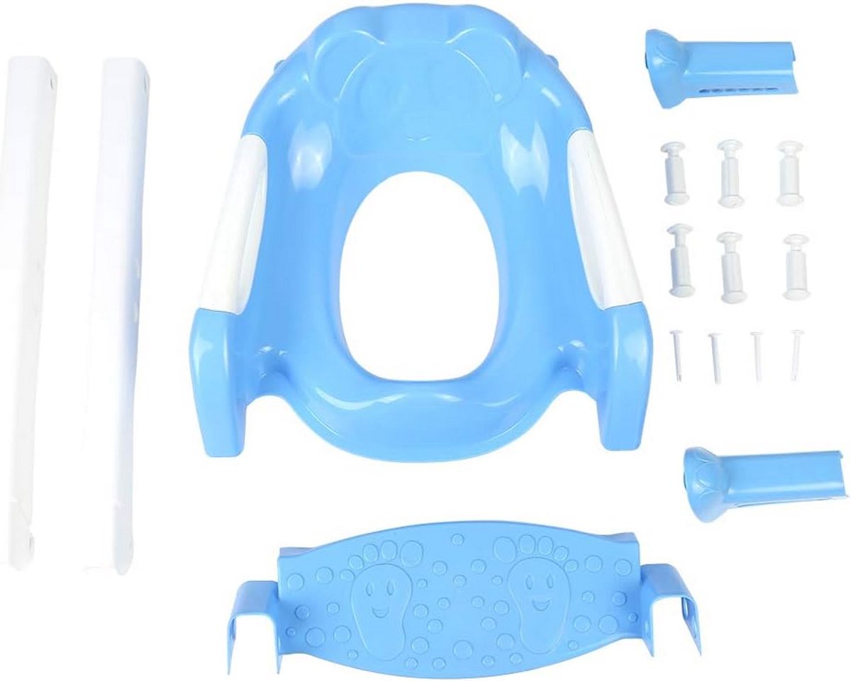 Verstelbaar Kinder Toiletzitje met Ladder en Handvatten - Antislip Potje Trainer