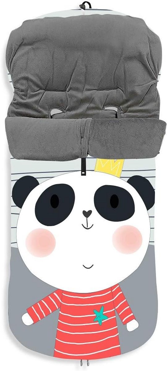 Universele Voetenzak Panda voor Kinderwagen en Buggy - Waterdicht en Warm