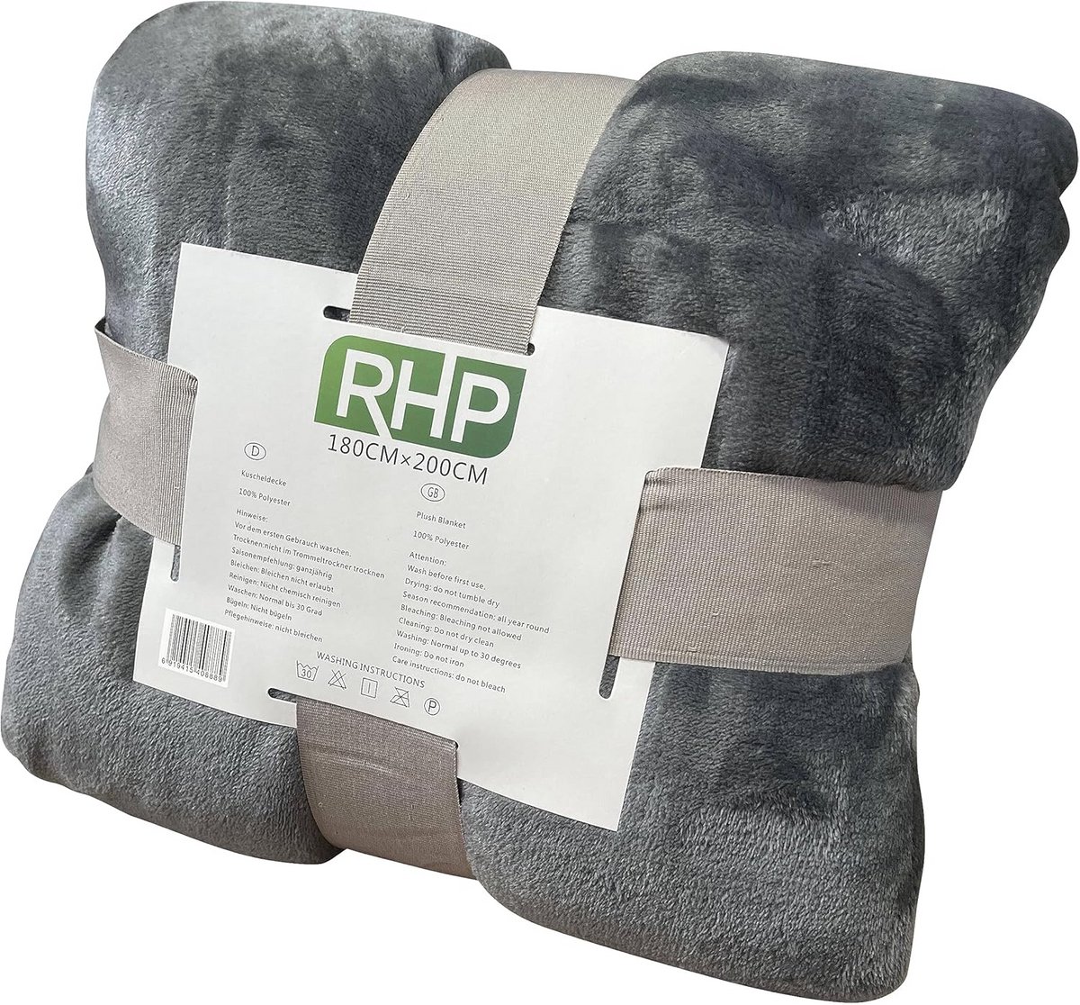 Woondeken Sprei - Knuffel Plaid - Gezelligheid Thuis - Hoge Kwaliteit Materiaal - 180 x 200 cm - Grijs