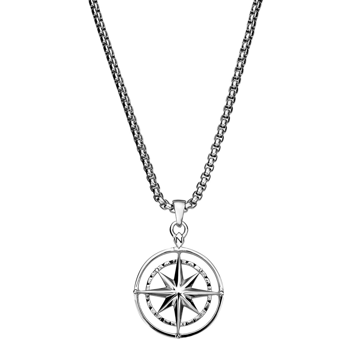 Atlas | Zilverkleurige Hangerketting met Poolster