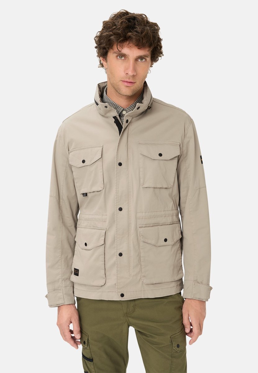 camel active Blouson met oprolbare capuchon - Maat menswear-64 - Beige