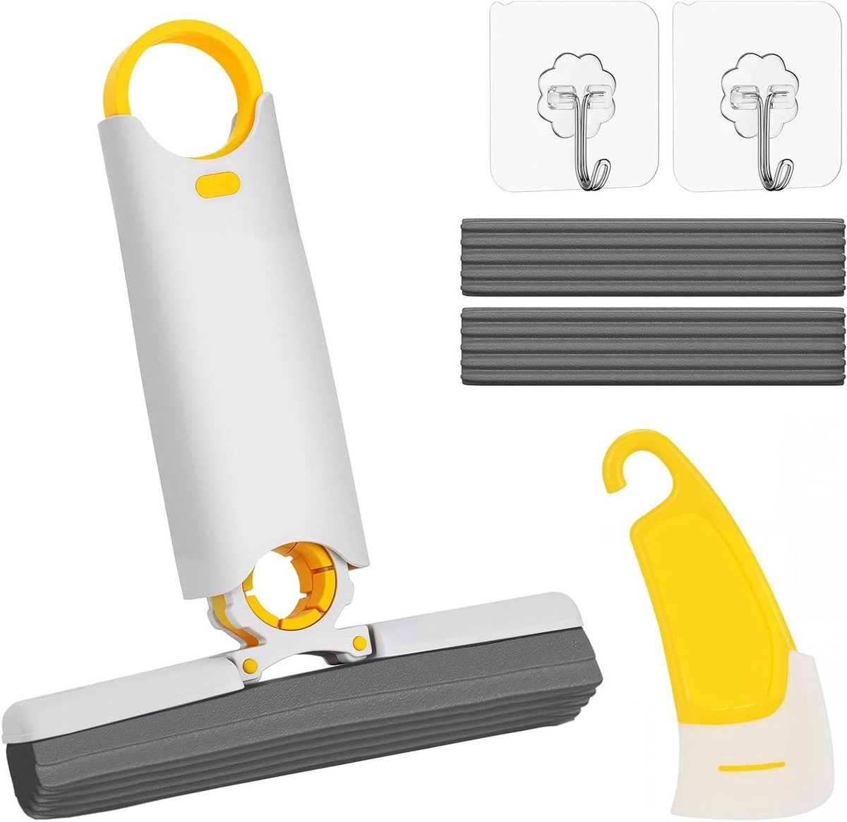Plooibare Bureau Mop Set - Stofzuiger - Kantoorbenodigdheden