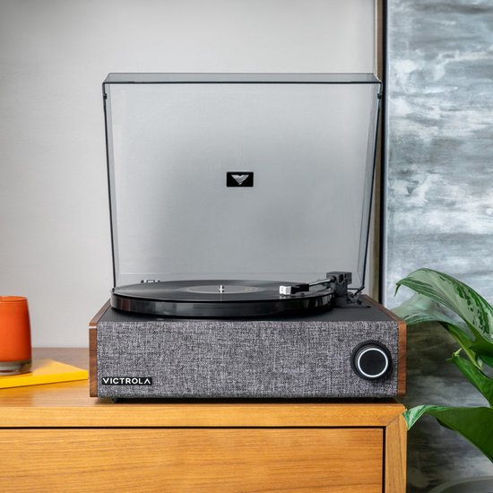 Platenspeler VICTROLA Eastwood LP walnoot — afbeelding 3