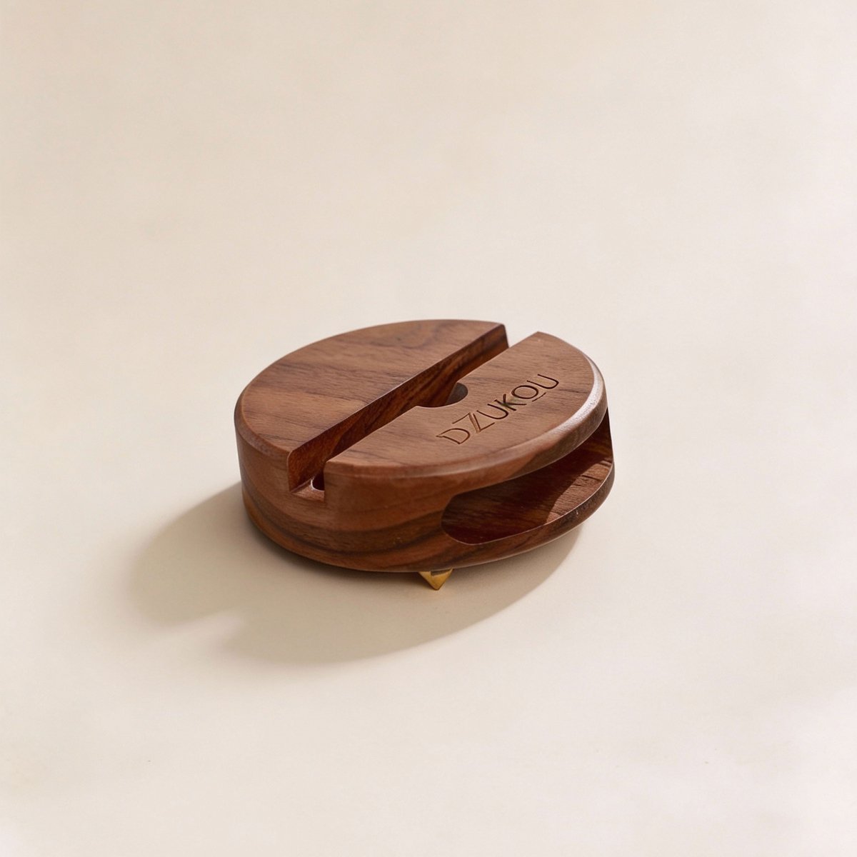 Dzukou Walnut Squirrel - Telefoonstandaard  - Telefoonhouder Bureau - Telefoon Houder - Standaard - Statief - Bamboe - Hout