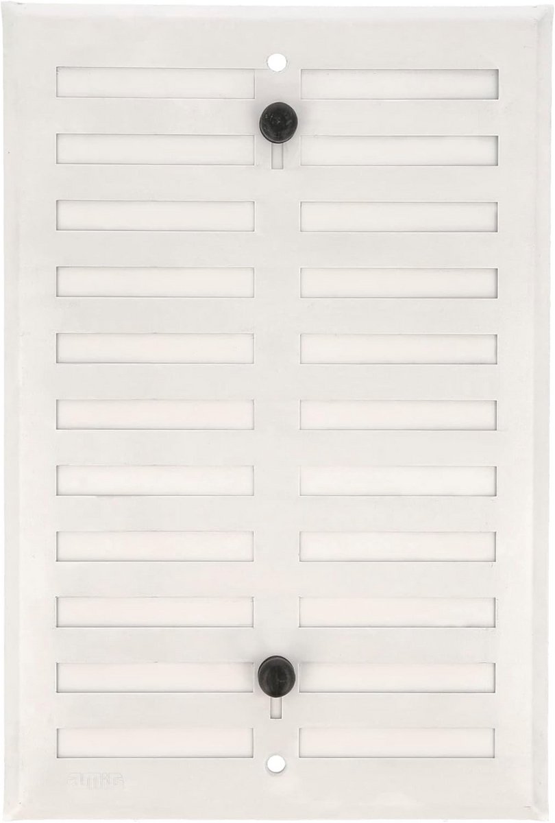 Ventilatierooster rechthoekig aluminium wit voor keuken en badkamer 170x200 mm luchtuitlaat