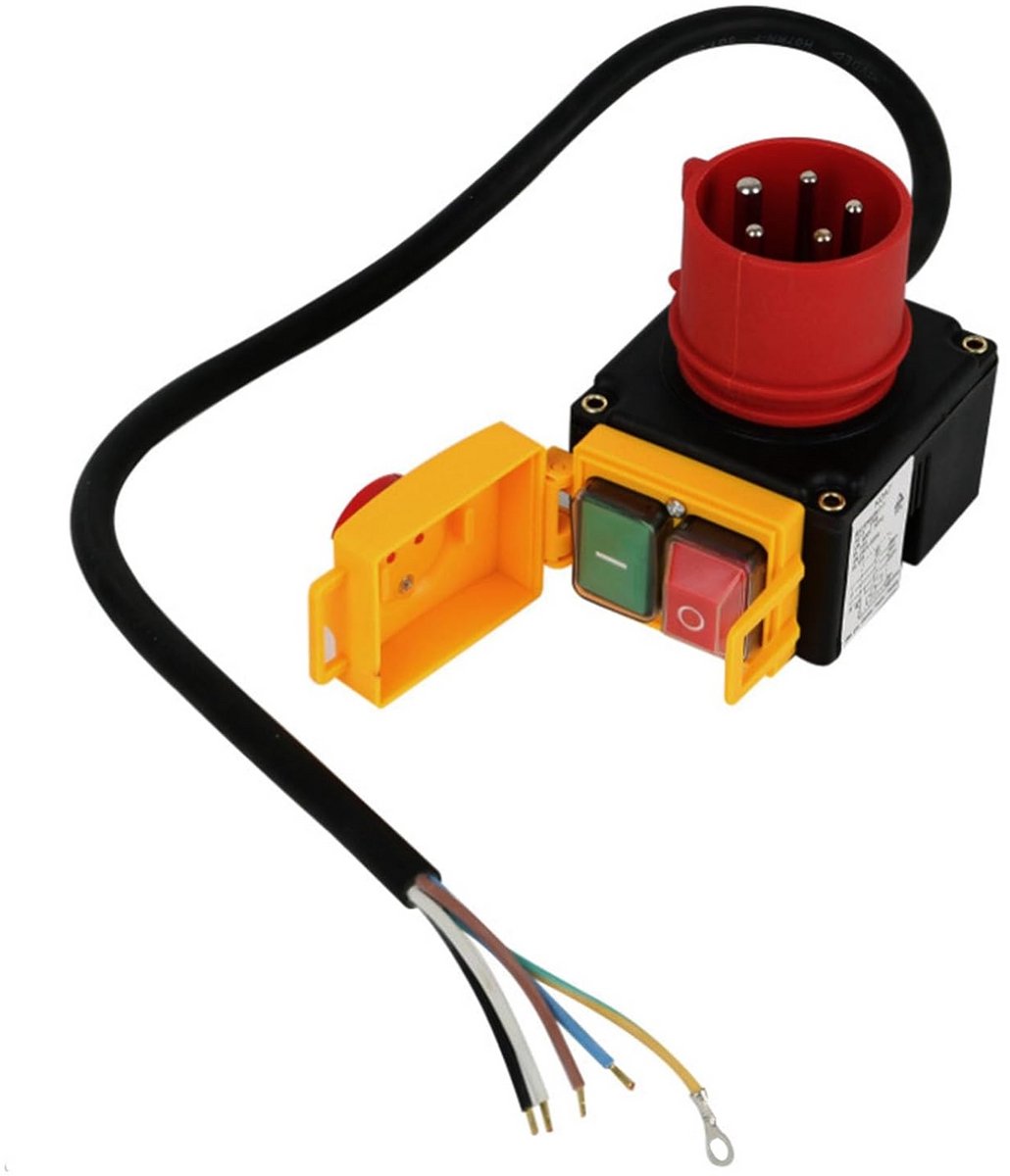 Stekkerschakelaar 400V voor Motorbeveiliging - 16A CEE Industriële Machine Schakelaar IP54
