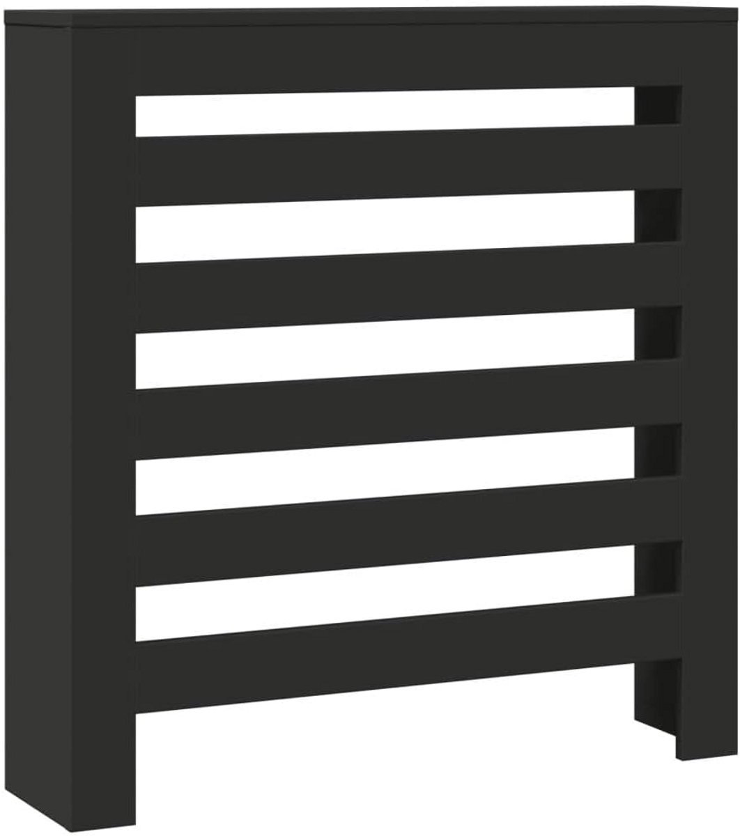 Radiatorombouw met Opbergplank Zwart 78x20x82 cm - Hout
