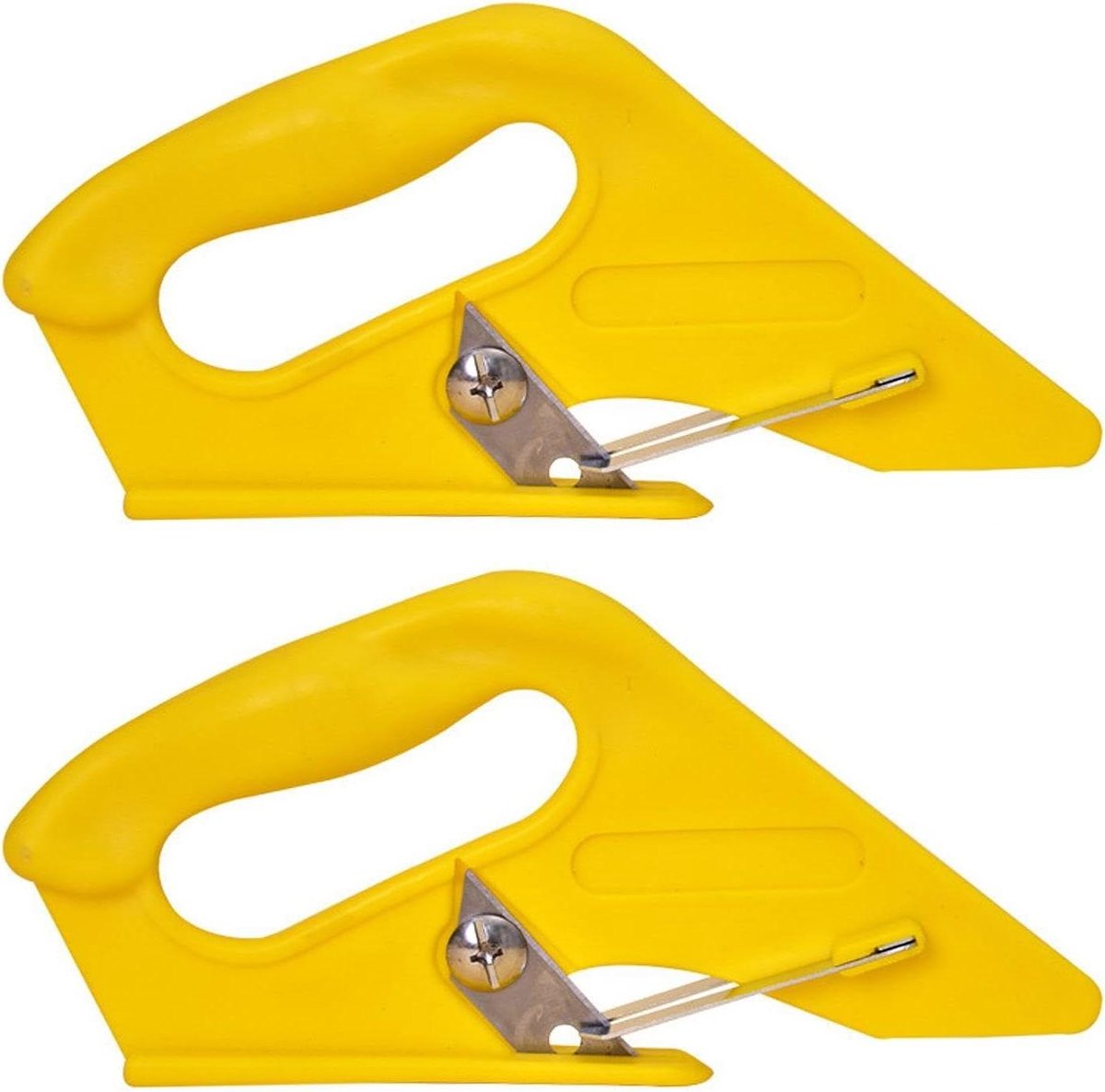 Gele Tapijtsneden - Set van 2 stuks - Creatief en Veelzijdig - Ergonomische Handgreep - Herbruikbare Kleermakersnijder