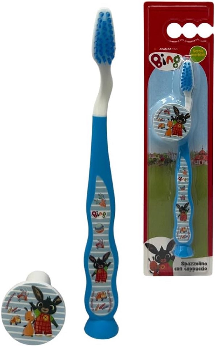 Kindertandenborstel Zacht met Beschermkap en Zuignap - Ergonomisch en Antislip
