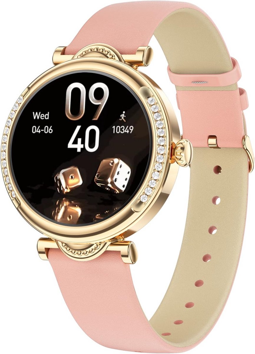 Waterdichte Smartwatch Dames met Oproepfunctie, Stappenteller & Hartslagmeter - IP68 Fitness Horloge voor Android/iOS