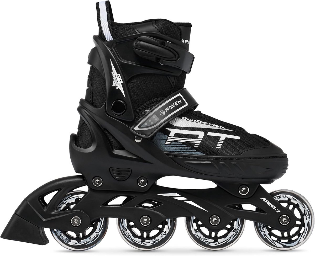 Verstelbare Inline Skates Zwart - Stevig Composiet Chassis met ABEC-7 Lagers