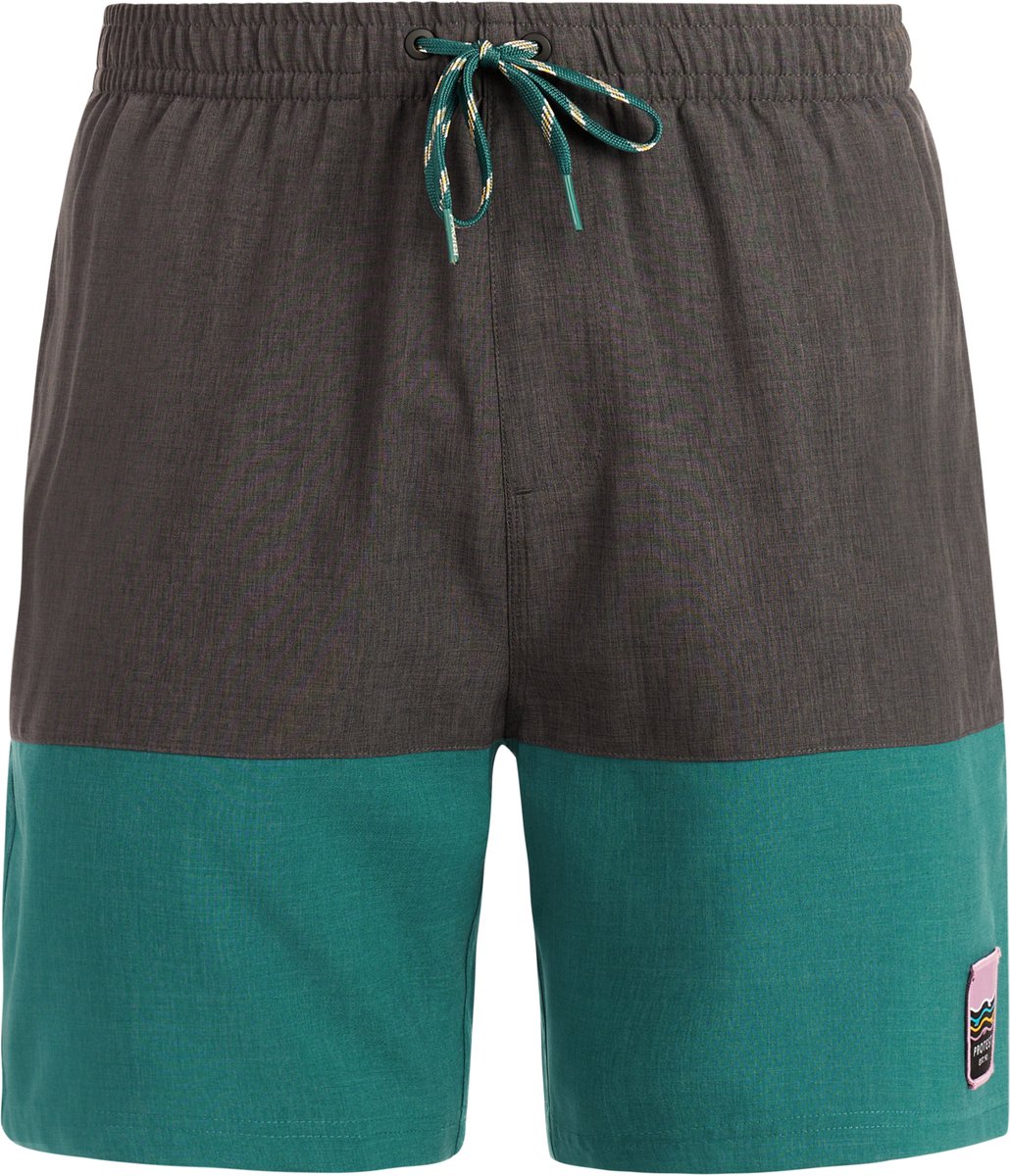 Protest PRTCabus Zwembroek Heren Tailleband elastiek Koordsluiting Binnenbroek Knielengte Turquoise