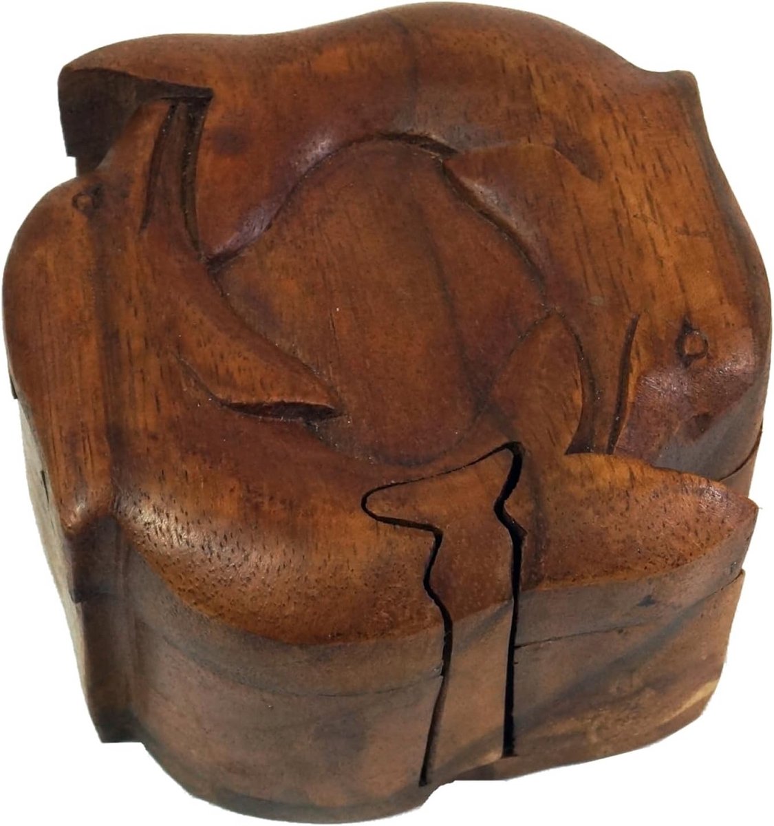 Houten Puzzeldoos met Geheime Vangdoos - Cadeau- of Juwelendoos