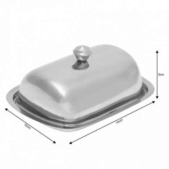Beurrier Avec Couvercle Beurrier Inox Avec 2 Couvercles - Pratique Beurrier Avec Couvercle Beurrier Inox Avec 2 Couvercles - Pratique