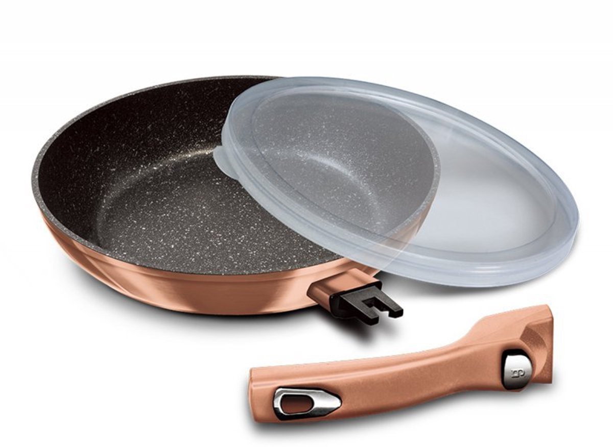 BerlingerHaus 1949 - Koekenpan - 28 cm - Metallic line rose gold edition