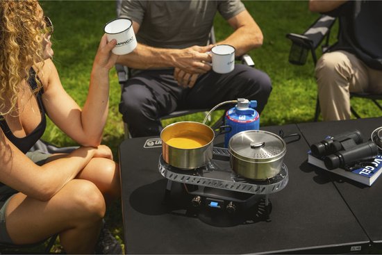 Campingaz Camp & Trek Twin Connect CV Kooktoestel - Stabiel 2x Ø15cm kookoppervlak - 2x 2000 Watt branders van Merkloos — afbeelding 4