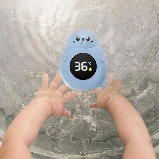Babybadthermometer, LED-scherm, schattig walvisontwerp, waterdichte digitale badthermometer, meet de temperatuur nauwkeurig. van Merkloos — afbeelding 5