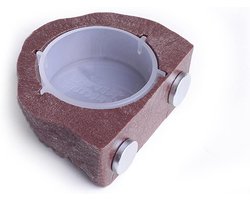 Allecto Voerbak en Voedselschaal met Suspension Type voor Hagedis, Kameleon, Spider, Crested Gecko en Reptielen - Geschikt voor diverse soorten - Bruin.