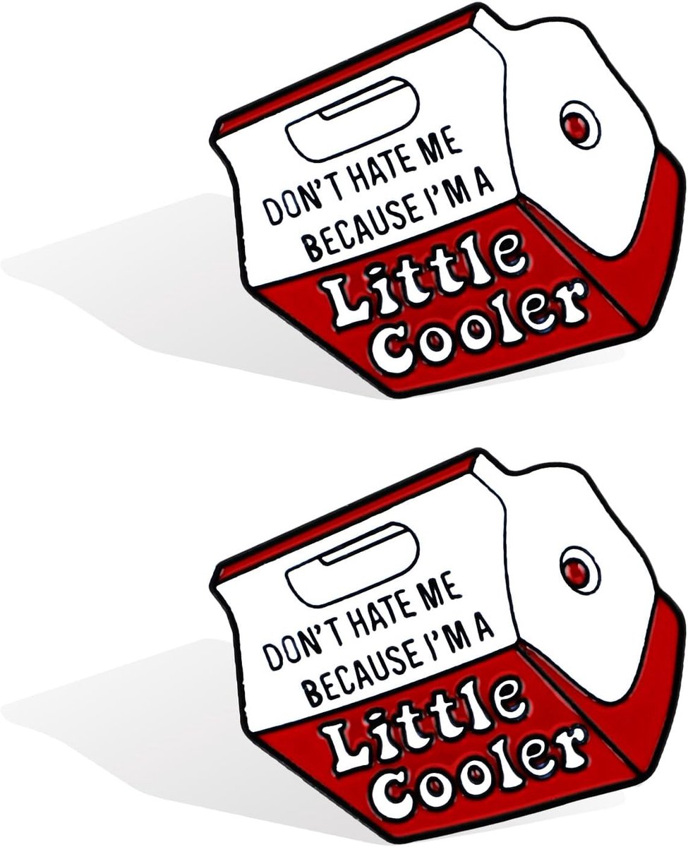 Grappige Emaille Pins - Cartoon Broches - Kleding Versieren - Grappige Tekst - 3.6 cm - Rood