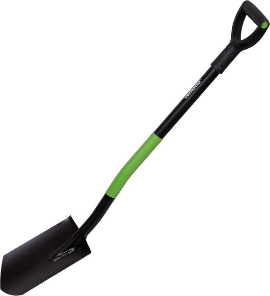 Spitse schop - Mini spade tuingereedschap - Kleine grondwerken - Gehard koolstofstaal - 75 x 155 cm van Merkloos	 — afbeelding 3