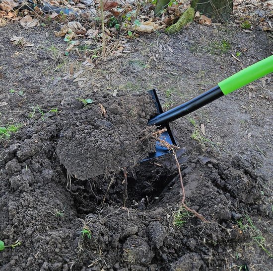 Spitse schop - Mini spade tuingereedschap - Kleine grondwerken - Gehard koolstofstaal - 75 x 155 cm van Merkloos	 — afbeelding 5