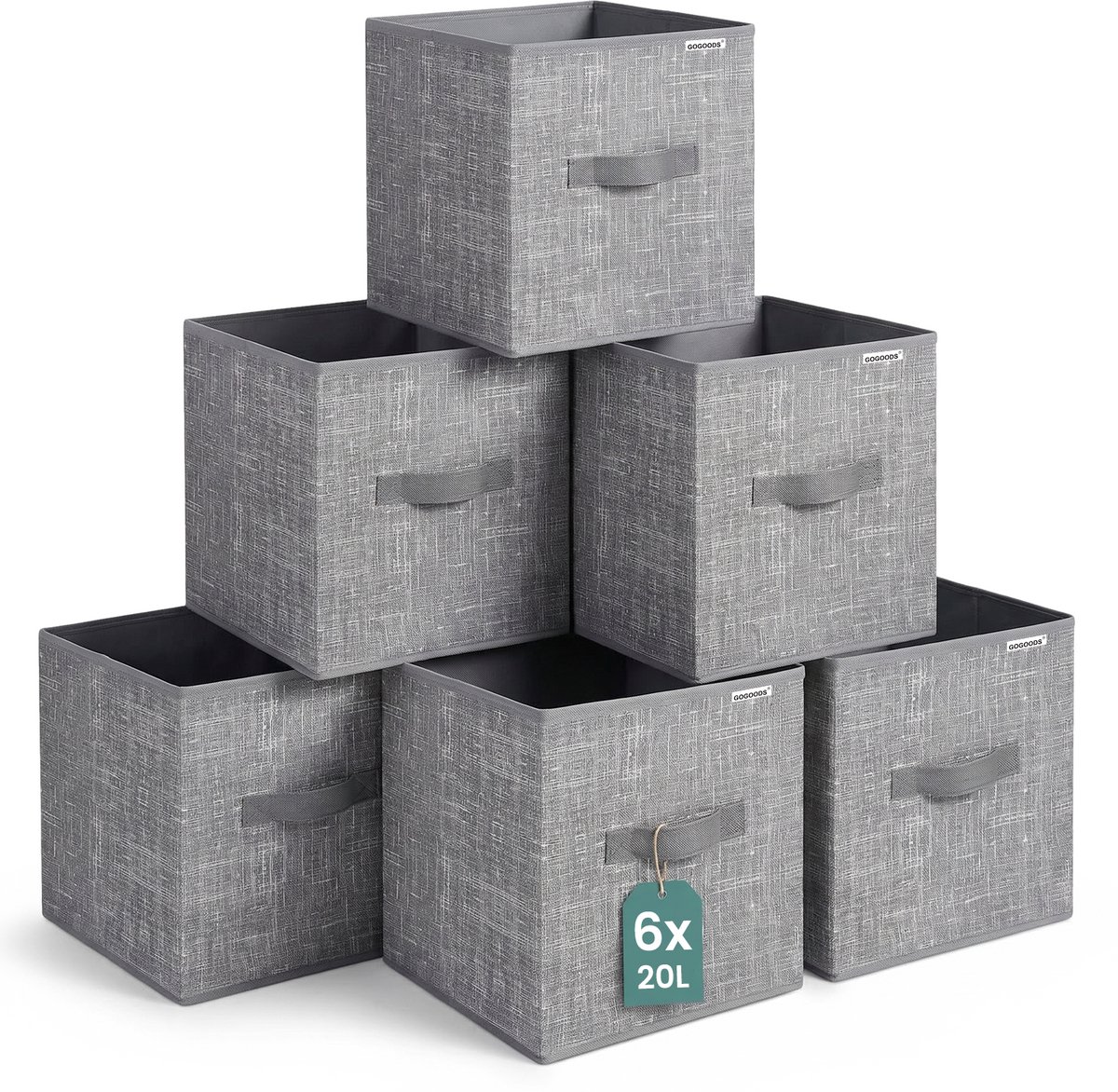 GoGoods® Opbergmand - Kast Organizer - 20L - 6x Opbergboxen - Kleding
