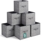 GoGoods® Panier de rangement - Organisateur de placard - 20L - 6x Boîtes de rangement - Vêtements
