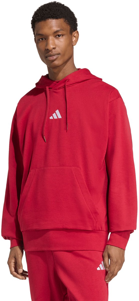 adidas Essentials Feelcozy Hoodie Heren Rood