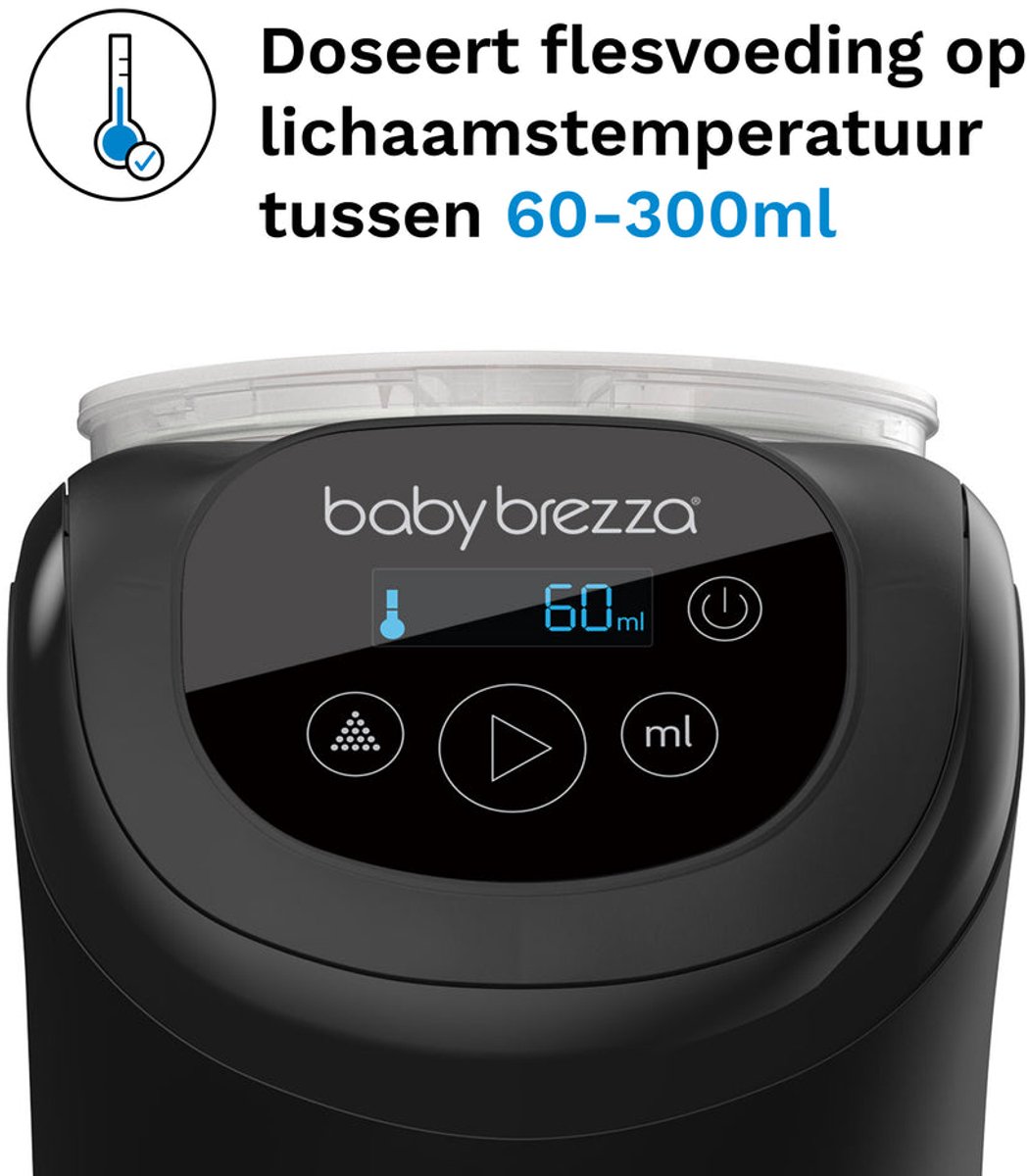 Baby Brezza Formula Pro Mini - Compacte Flesvoeding Maker - Zwart thumbnail 6