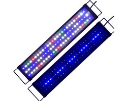 Aquarium LED Verlichting - Volledig Spectrum Lamp - Aquarium Verlichten - Twee Lichtmodi - 60-80 cm - Zwart