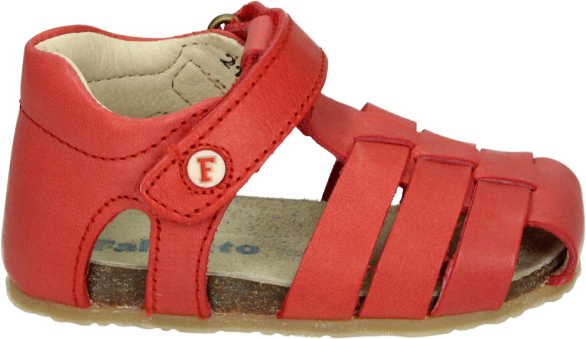 Falcotto - ALBY - SandalenJongensKindersandalen - Kleur: Rood - Maat: 21
