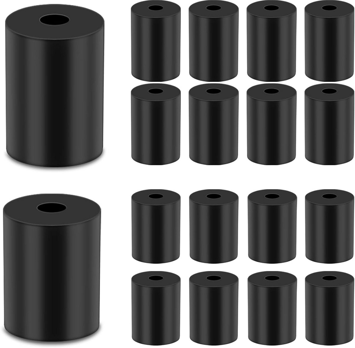 20x Siliconen Leveling Verstelpunten voor 3D Printer Warmtebed - 16mm & 18mm Schokdempers