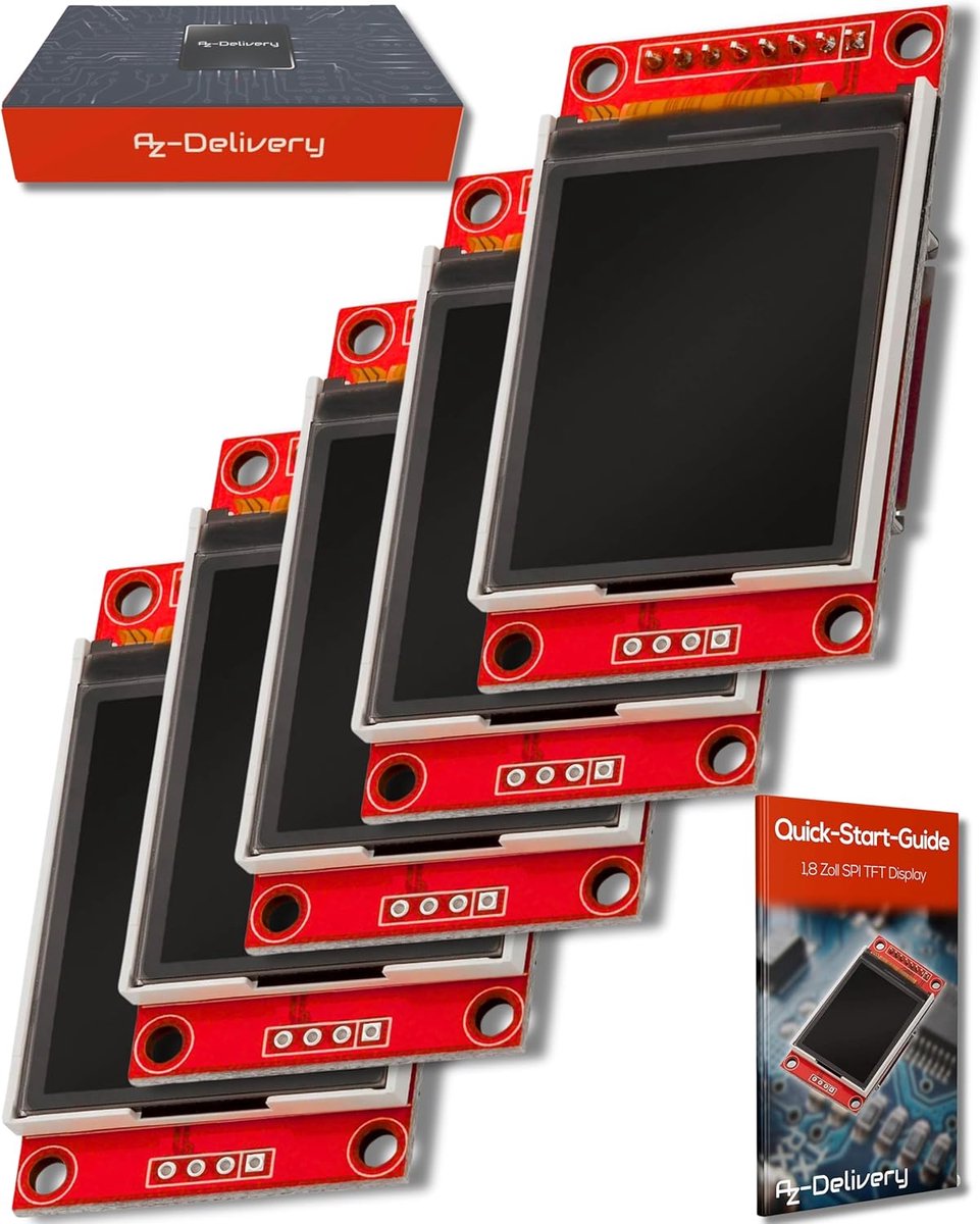 1.8 inch SPI TFT Display 128x160 voor Arduino en Raspberry Pi met ST7735 Controller
