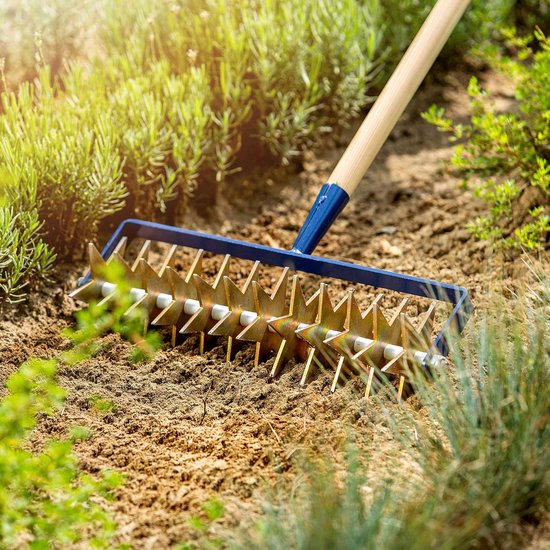 Tuinfrees met steel - Rolcultivator kruimelaar - Bodem losmaken - 12 sterren cultivator - 166 cm lengte — afbeelding 5